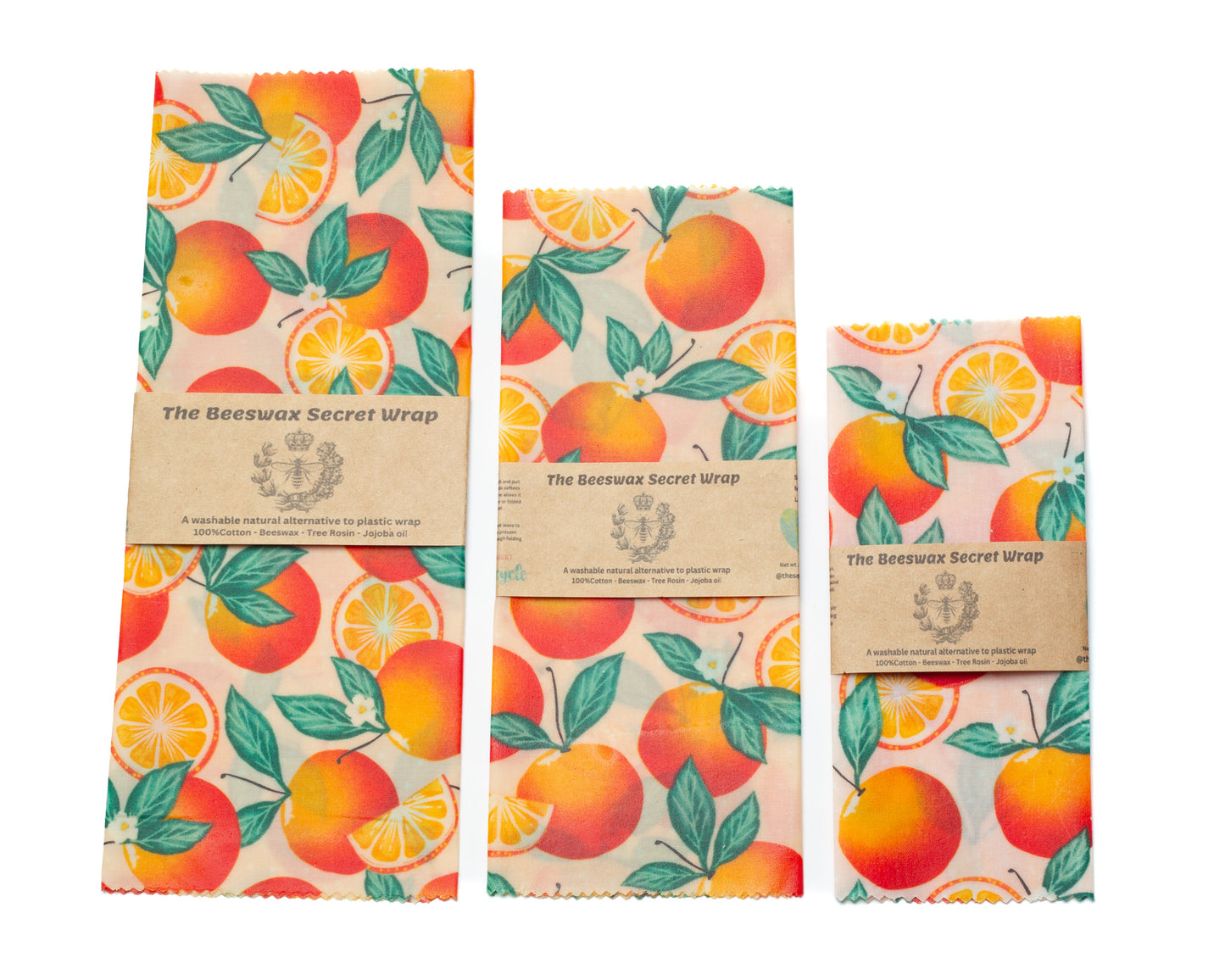 Tangerine City Beeswax Wrap