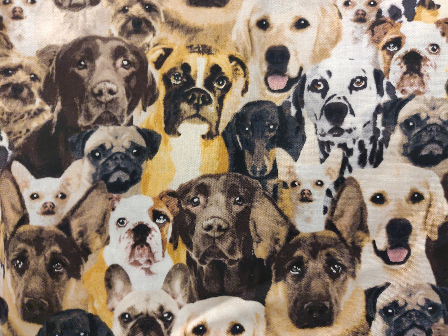 Neutral Dog Faces Beeswax Wrap