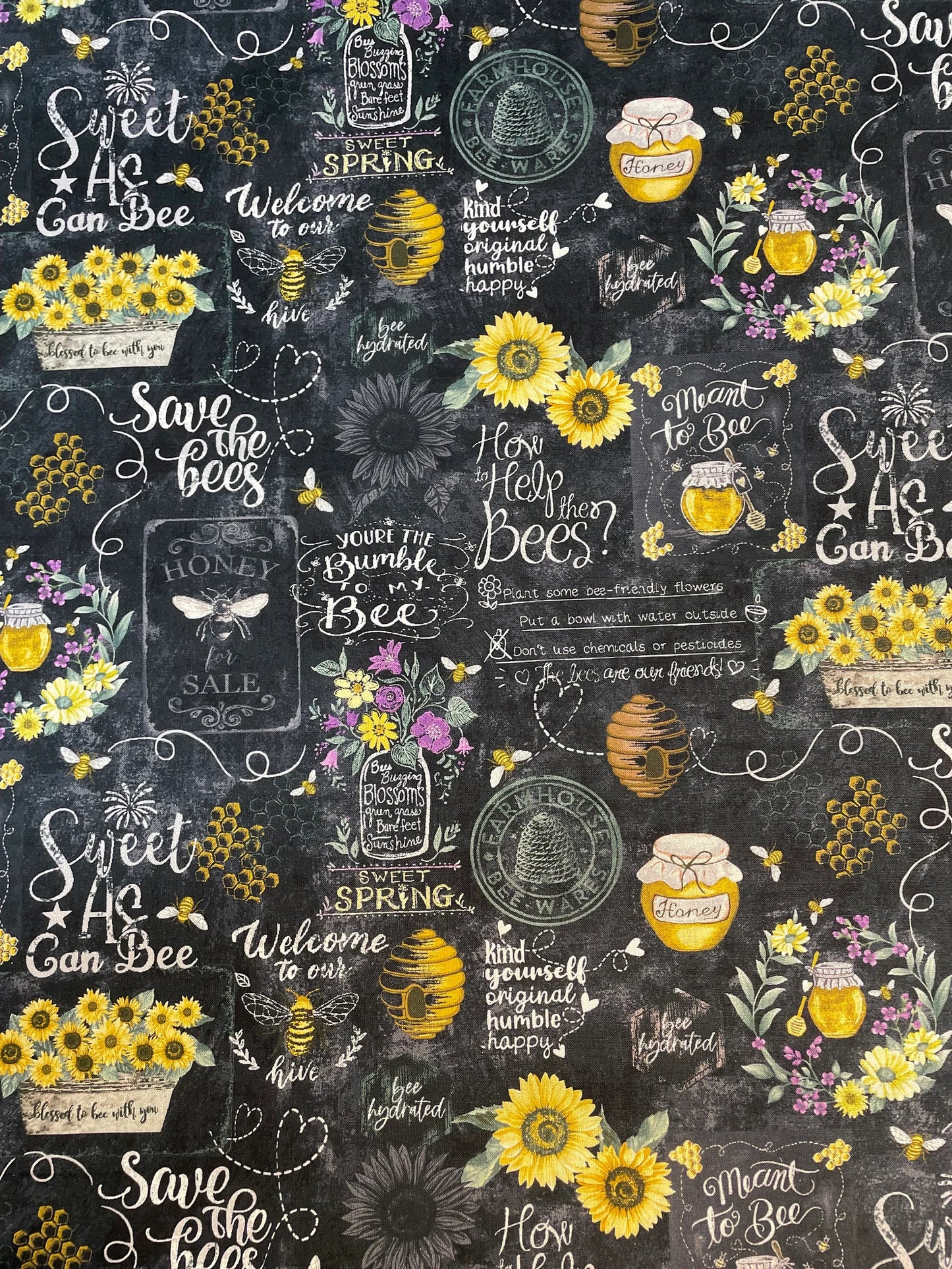 Spring Bee Beeswax Wrap